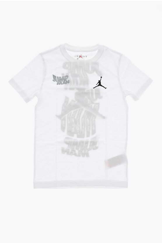 AIR JORDAN Bedrucktes Rundhals-T-Shirt WAVY MOTION JUMPMAN