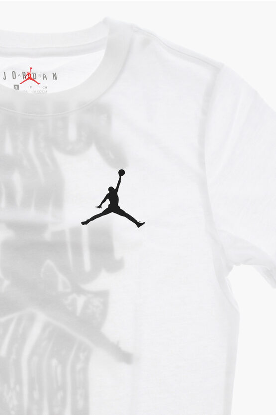 AIR JORDAN Bedrucktes Rundhals-T-Shirt WAVY MOTION JUMPMAN