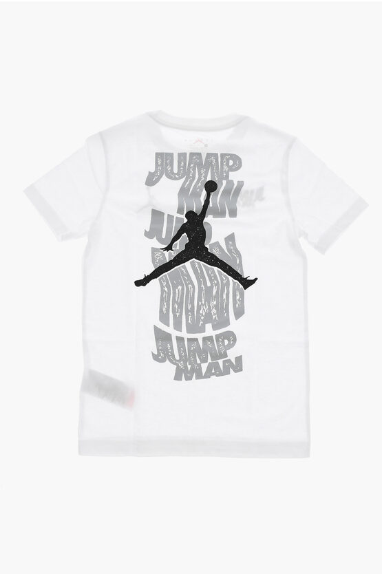 AIR JORDAN Bedrucktes Rundhals-T-Shirt WAVY MOTION JUMPMAN