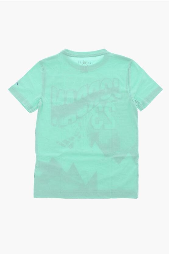 AIR JORDAN Cotton Blend T-shirt with Maxi Frontal Print