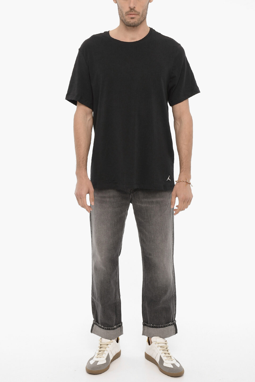 Nike AIR JORDAN Cotton Stretch 2 Pairs Of Crew-neck T-shirt