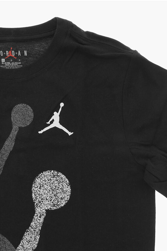 AIR JORDAN Crew-neck T-shirt with Gradient Print