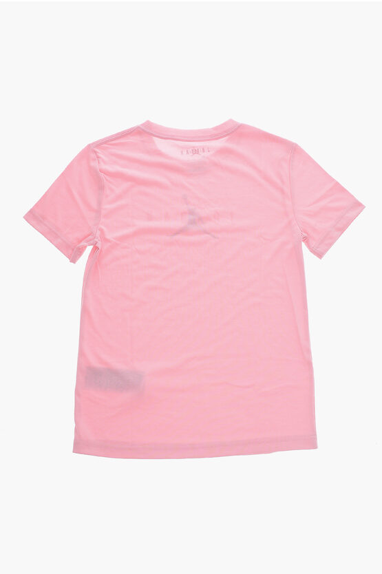 AIR JORDAN Crewneck T-Shirt with Printed Logo