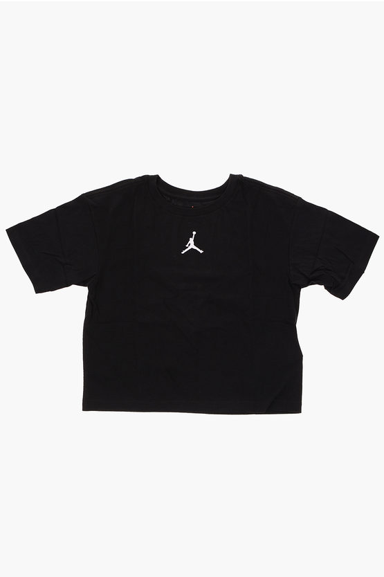 Nike Air Jordan Crewneck T-shirt In Black