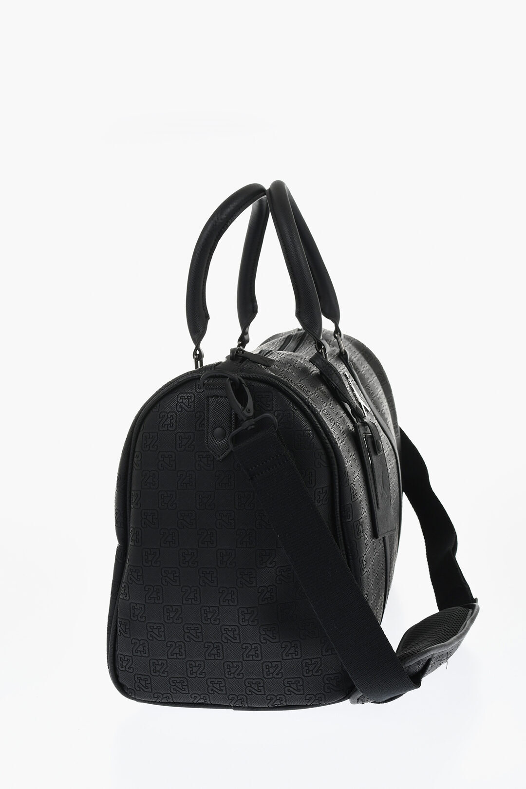 Nike AIR JORDAN Faux Leather Duffle Bag with All-Over