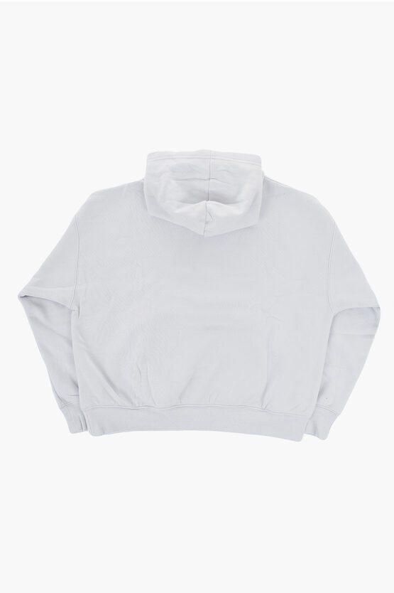 AIR JORDAN Felpa Hoodie BROOKLYN a Tinta Unita con Tasca a Toppa