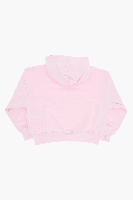 AIR JORDAN Felpa Hoodie in Tinta Unita con Logo Ricamato