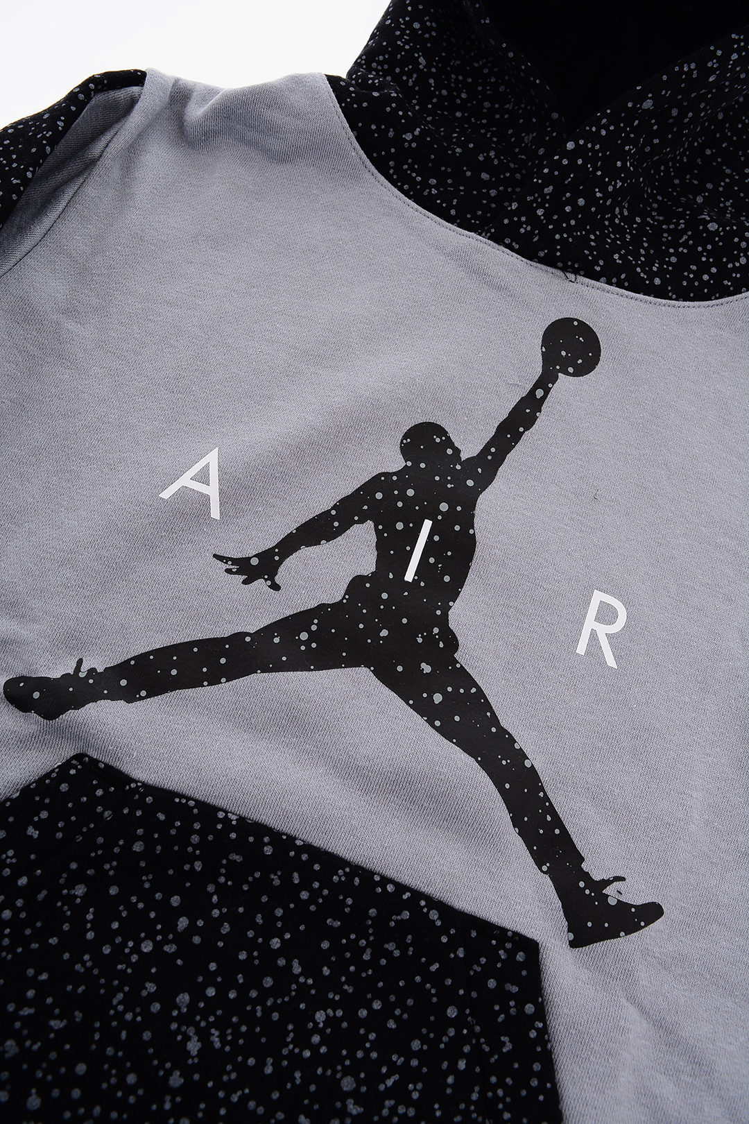 Nike KIDS AIR JORDAN Felpa SPECKLE Bicolore con Dettagli a Pois e Cappuccio bambino Glamood Outlet