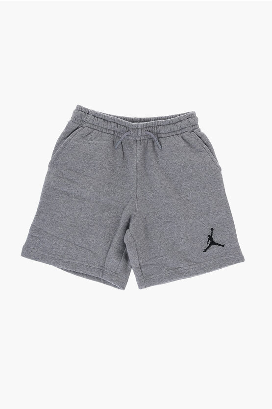 AIR JORDAN Fleeced-Cotton Shorts with Drawstring Waist