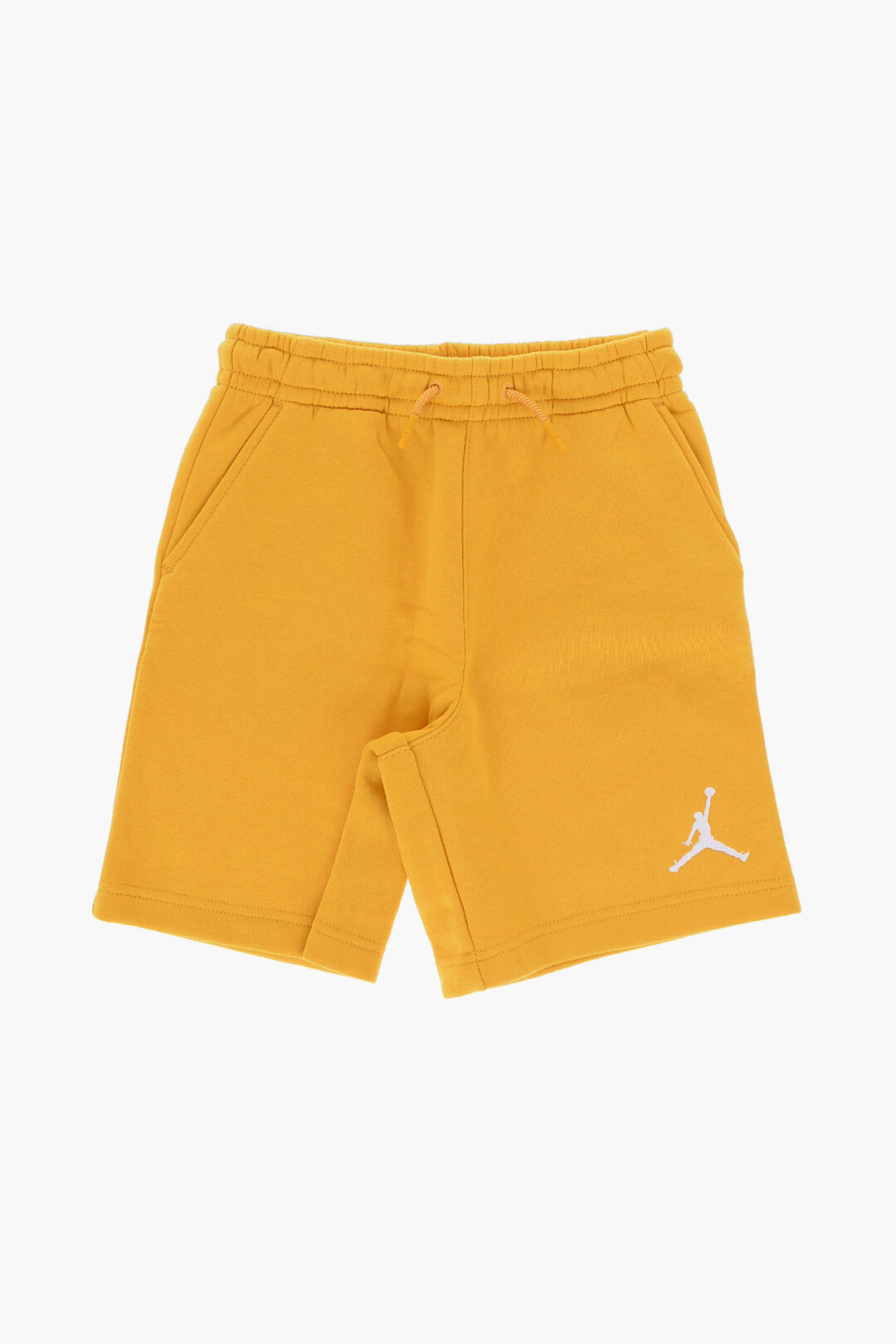 AIR JORDAN Fleeced Cotton Shorts with Embroidered Logo