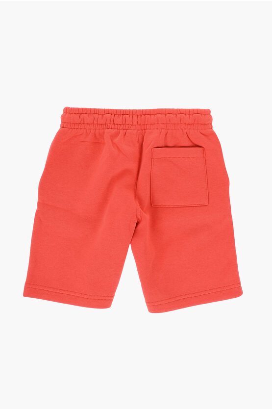 AIR JORDAN Fleeced Cotton Shorts with Embroidered Logo