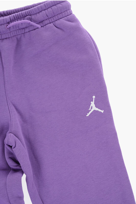 AIR JORDAN Joggers in Misto Cotone Felpato con Logo Ricamato