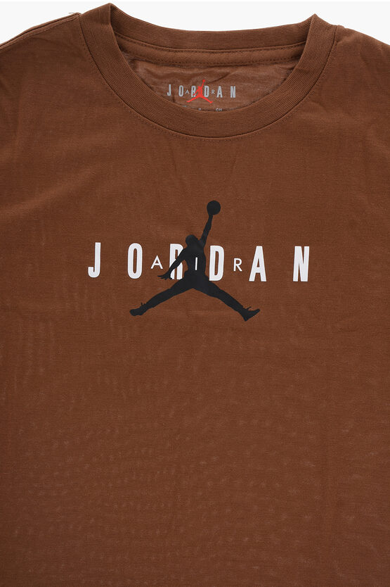 AIR JORDAN Logo Printed Solid Color T-Shirt