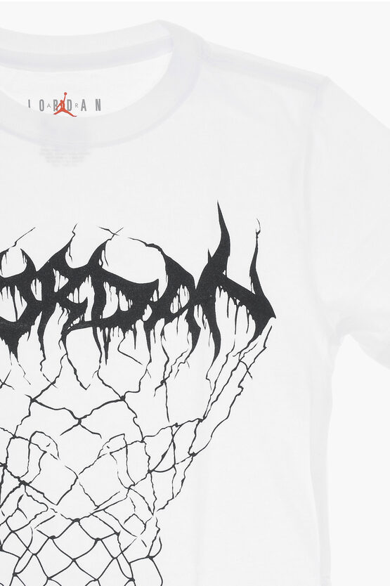 AIR JORDAN Maxi Printed Crew-neck T-shirt