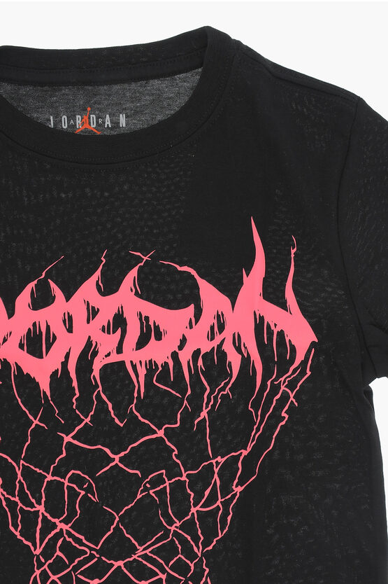 AIR JORDAN Maxi Printed Crew-neck T-shirt