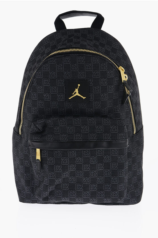 Nike Air Jordan Monogram Backpack With Golden Details
