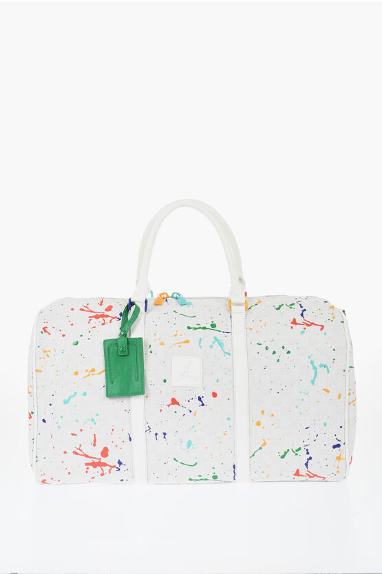 Nike Air Jordan Painting Effect Duffle Bag With All-over Monogram