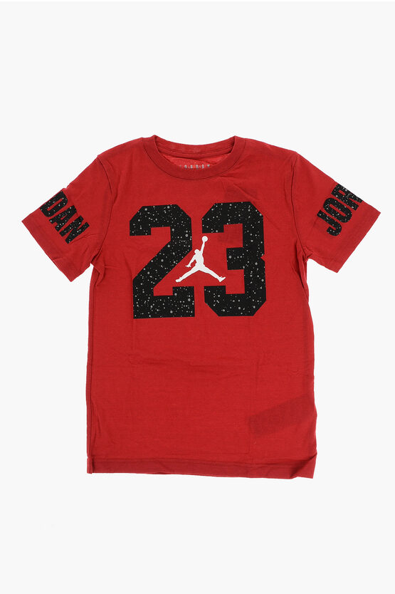AIR JORDAN Printed 23 SPECKLE Crew-neck T-Shirt