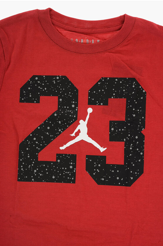 AIR JORDAN Printed 23 SPECKLE Crew-neck T-Shirt