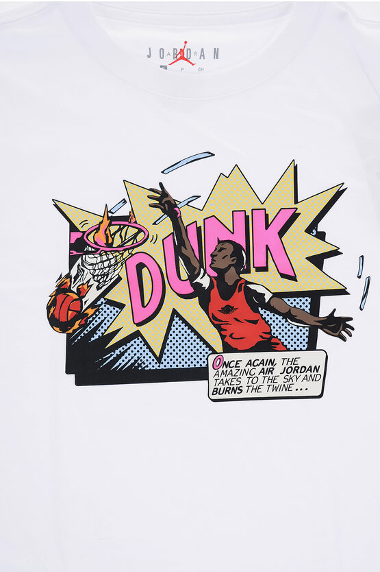 AIR JORDAN Printed COMICS DUNK Crew-neck T-Shirt