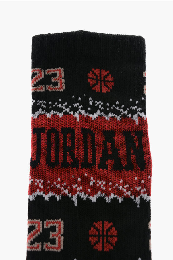 AIR JORDAN Set Of 3 Pairs Of Long Embroidered Socks