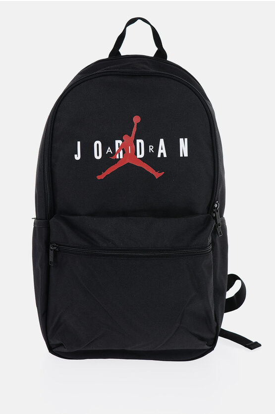 Shop Nike Air Jordan Solid Color Backpack With Printed Logo