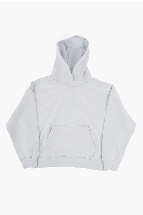 Nike Air Jordan Solid Color Brooklyn Hoodie With Patch Pocket