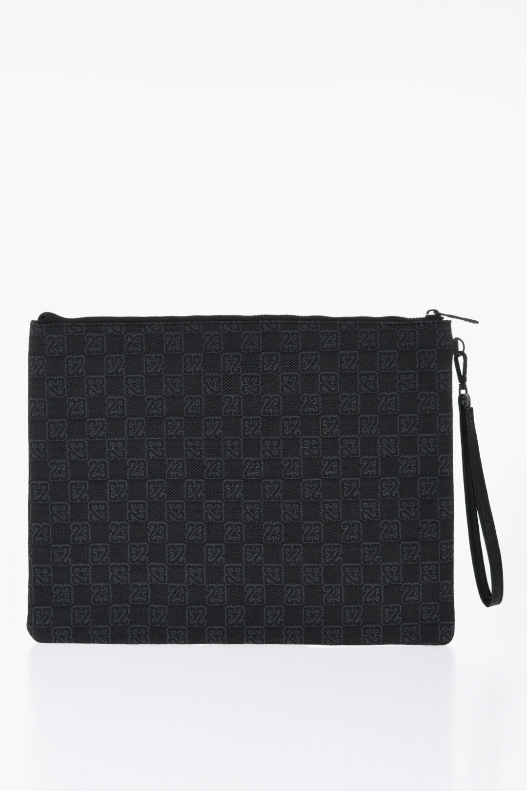 Nike AIR JORDAN Solid Color Clutch with All-Over Monogram
