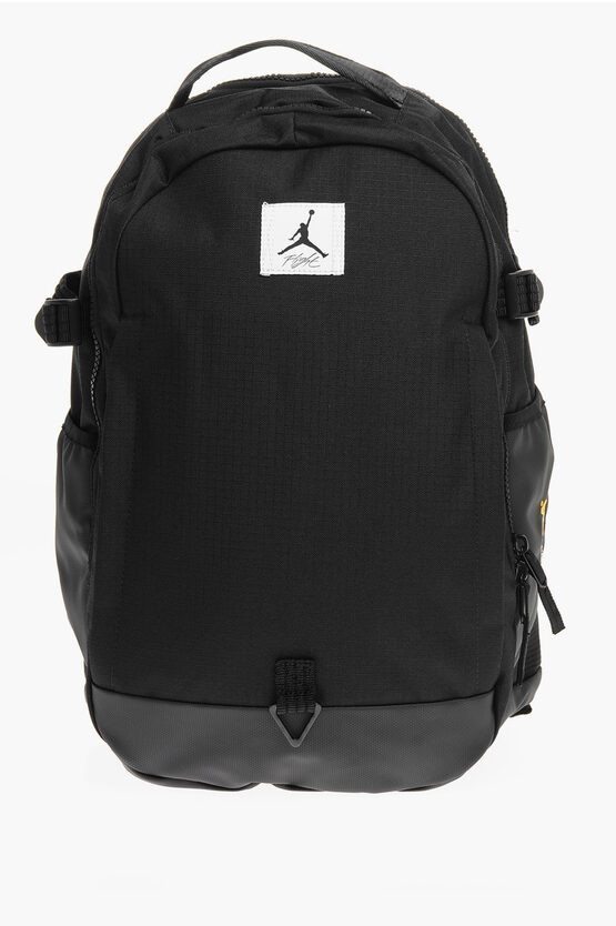 Nike Air Jordan Solid Color Jam Flight Backpack With Contrasting In Black