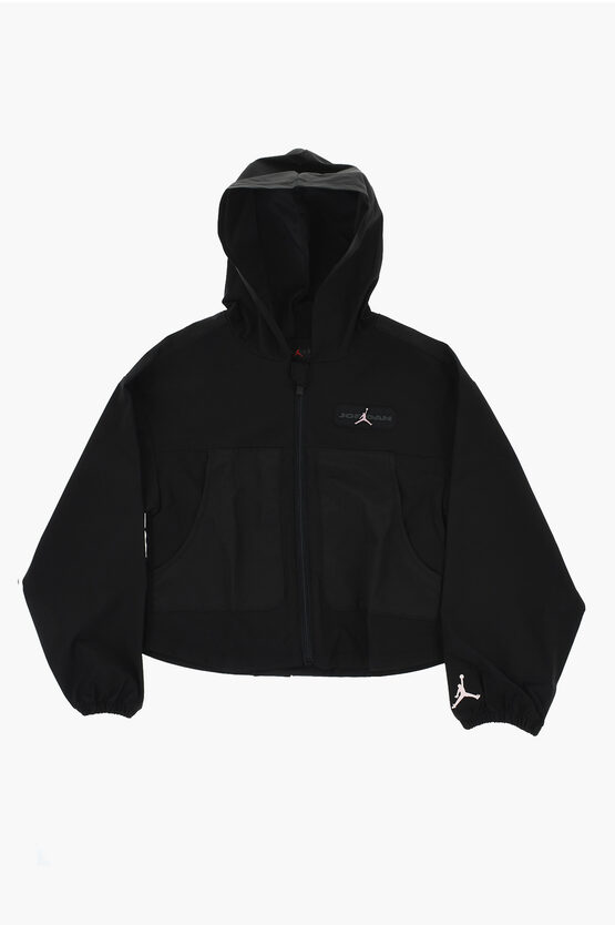 Nike Air Jordan Solid Colour Lightweight Jacket With Hood