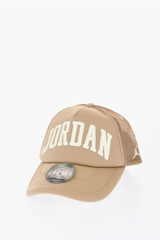 Nike Air Jordan Solid Color Trucker Cap With Embossed Logo