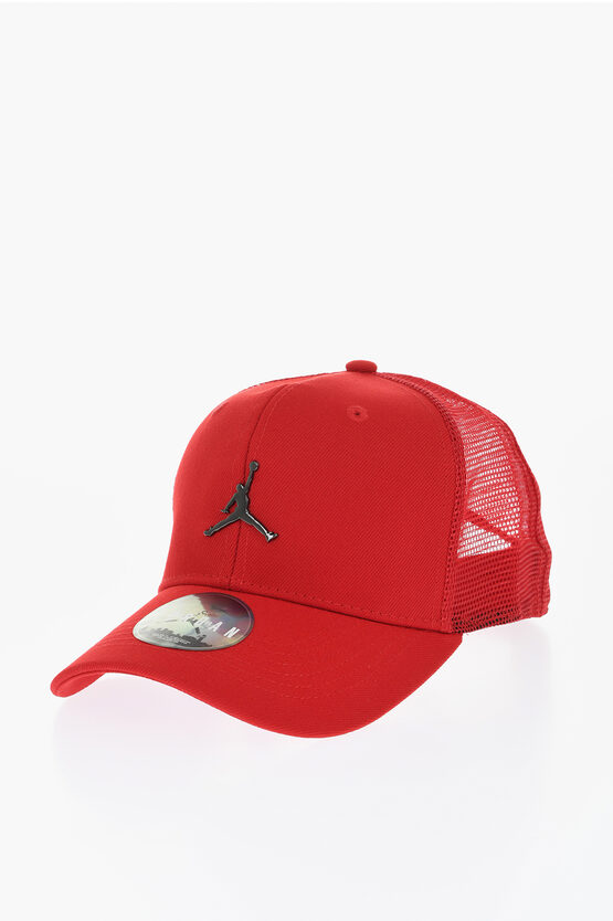 Nike Air Jordan Solid Color Trucker Cap With Metal Logo