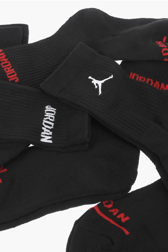 Nike KIDS AIR JORDAN stretch 6 socks set with logo boys