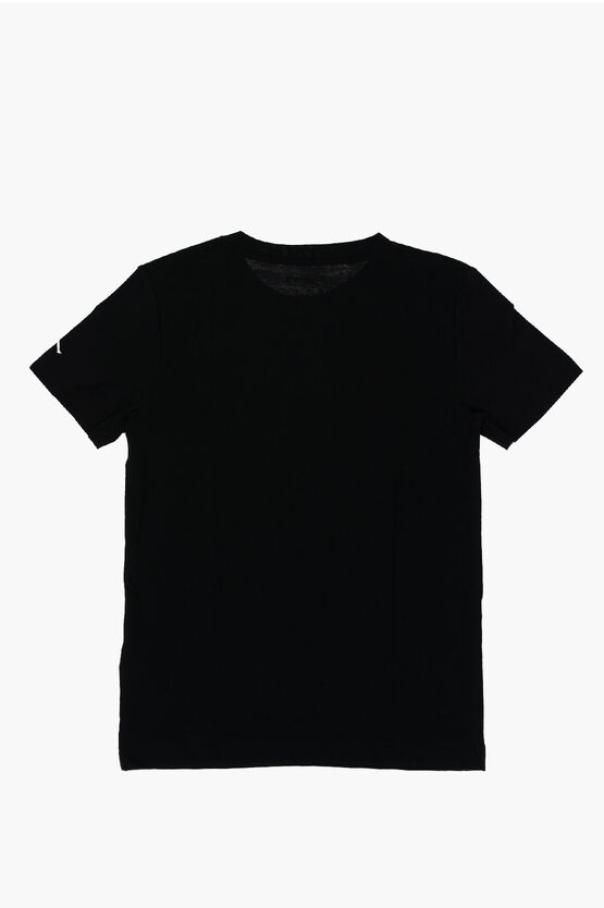 AIR JORDAN T-Shirt Girocollo con Ricamo Frontale