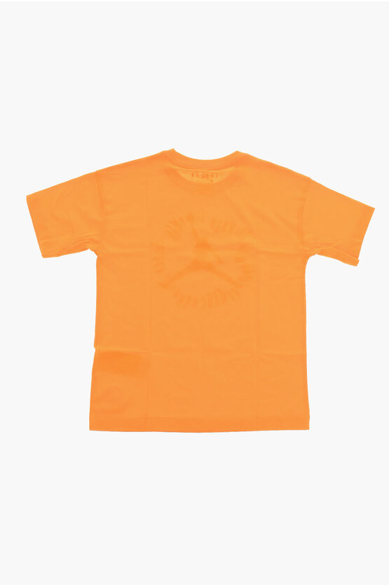 AIR JORDAN T-shirt Girocollo con Stampa Frontale