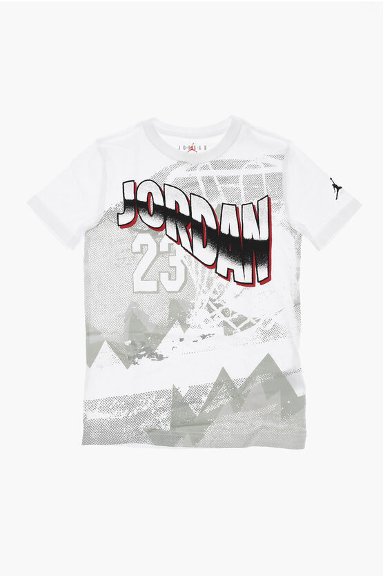 AIR JORDAN T-Shirt Girocollo Stampata