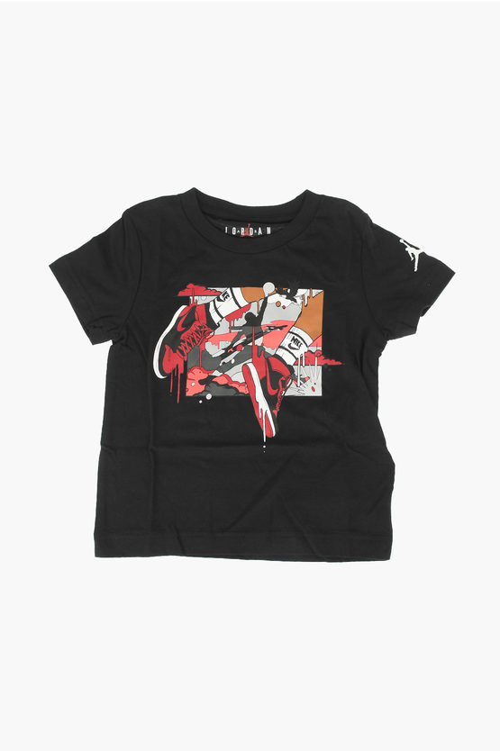 AIR JORDAN t-shirt JUMPMAN girocollo con stampa sul fronte