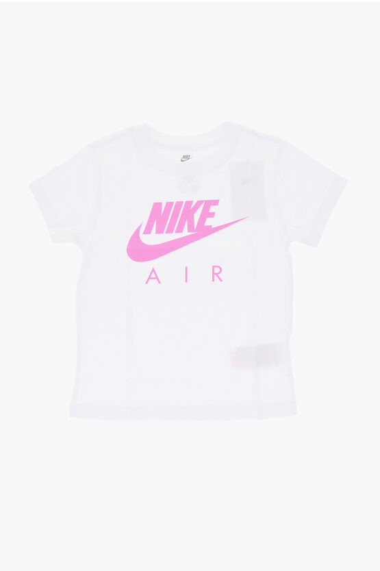 AIR Rundhals-T-Shirt aus Baumwollmischung mit Logo vorn