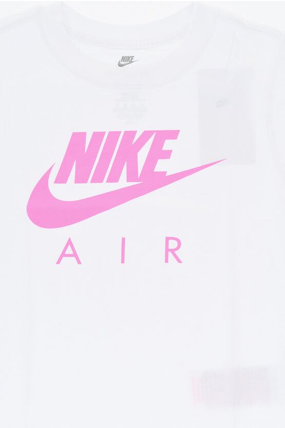 AIR Rundhals-T-Shirt aus Baumwollmischung mit Logo vorn