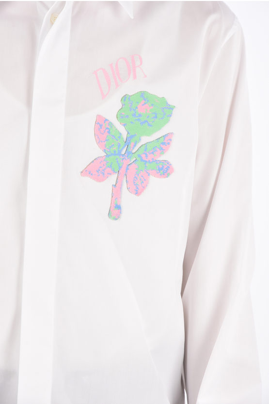 Dior ALEX FOXTON Monogram Embroidered Shirt with Patch