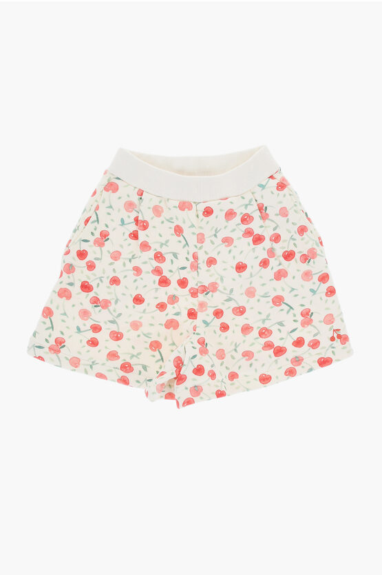 BONPOINT ALL OVER CHERRY PRINTED COTTON CORNELIA SHORTS
