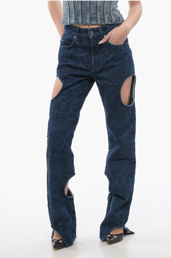 Off-white Tattoo Meteor Embroidered Jeans