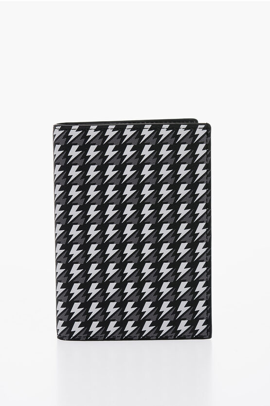 Neil Barrett All Over Logo Leather Wallet