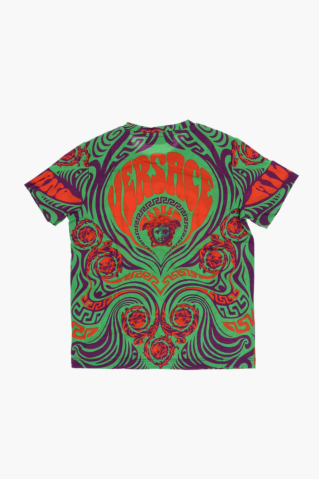 Versace Kids All Over Medusa Printed Crew-Neck T-shirt boys