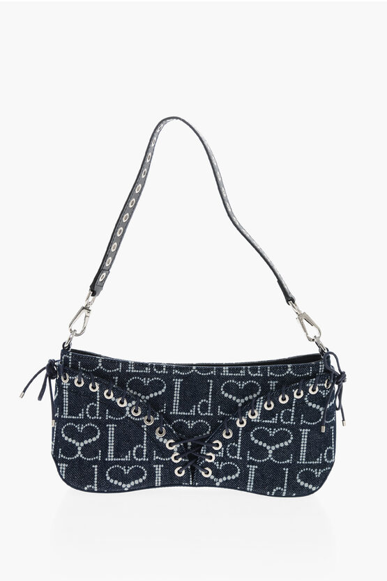 Ludovic De Saint Sernin All-over Monogram Denim Cleavage Bag