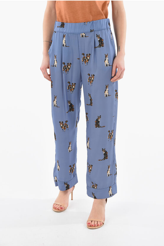 Altea All-over Printed 2 Pockets Perla Pants In Blue