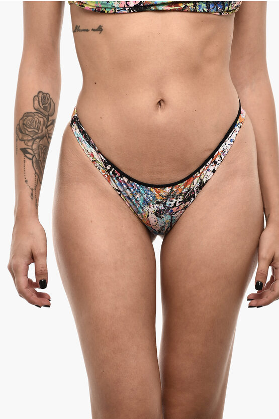 Dsquared2 All-over Printed Bikini Bottom