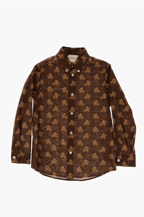 All-Over Printed Cotton Shirt