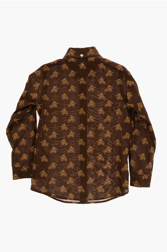 All-Over Printed Cotton Shirt