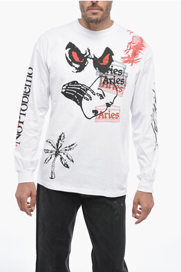Vyner Articles Emblem Printed Long Sleeve Skater T-Shirt men